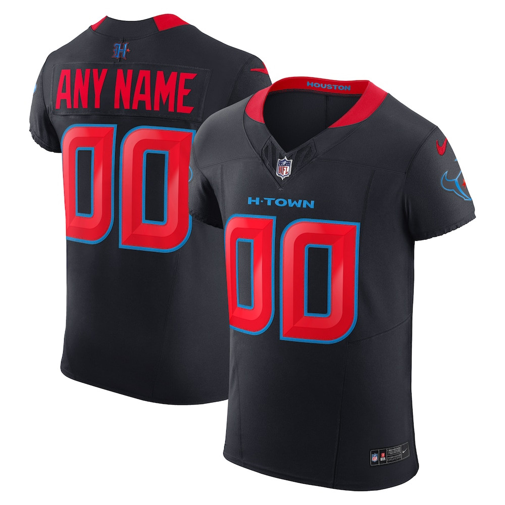 Houston Texans Merch - Men's Alternate Vapor F.U.S.E. Elite Custom Jersey, Navy - Birthday Present For Football Fan 1 - Unicasport Houston Texans Merch - Men's Alternate Vapor F.U.S.E. Elite Custom Jersey, Navy - Birthday Present For Football Fan