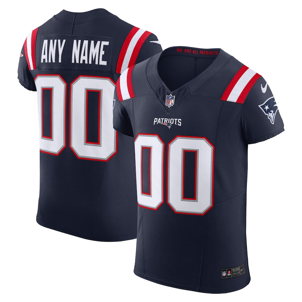New England Patriots Merch - Men's Vapor F.U.S.E. Elite Custom Jersey, Navy - Football Gifts For Men 1 - Unicasport New England Patriots Merch - Men's Vapor F.U.S.E. Elite Custom Jersey, Navy - Football Gifts For Men