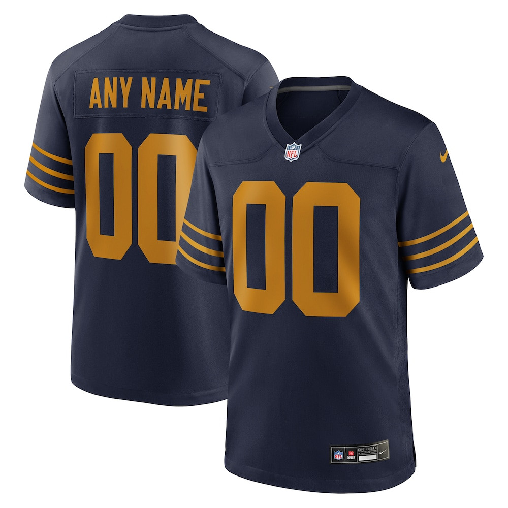 Green Bay Packers Merch - Men's The 1923 Classic Game Custom Jersey, Navy - Football Gift Ideas For Men 1 - Unicasport Green Bay Packers Merch - Men's The 1923 Classic Game Custom Jersey, Navy - Football Gift Ideas For Men