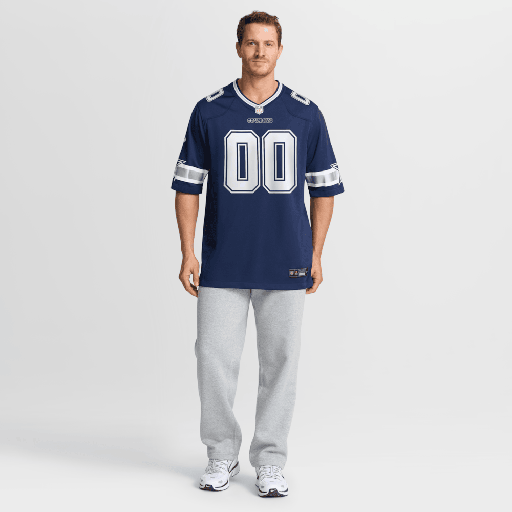Dallas Cowboys Merch - Men's Custom Game Jersey, Navy - Football Christmas Gift Ideas 1 - Unicasport Dallas Cowboys Merch - Men's Custom Game Jersey, Navy - Football Christmas Gift Ideas