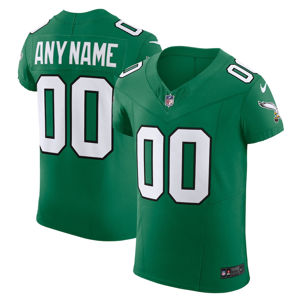 Philadelphia Eagles Merch - Men's Kelly 2nd Alternate Vapor F.U.S.E. Elite Custom Jersey, Green - Best Gift For A Football Lover 1 - Unicasport Philadelphia Eagles Merch - Men's Kelly 2nd Alternate Vapor F.U.S.E. Elite Custom Jersey, Green - Best Gift For A Football Lover