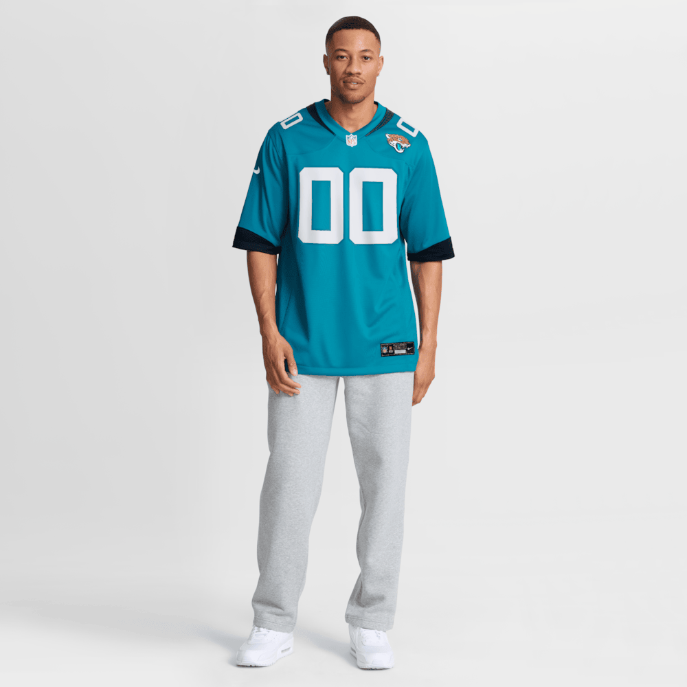 Jacksonville Jaguars Merch - Men's Teal Custom Team Game Jersey - Football Gifts For Men 1 - Unicasport Jacksonville Jaguars Merch - Men's Teal Custom Team Game Jersey - Football Gifts For Men
