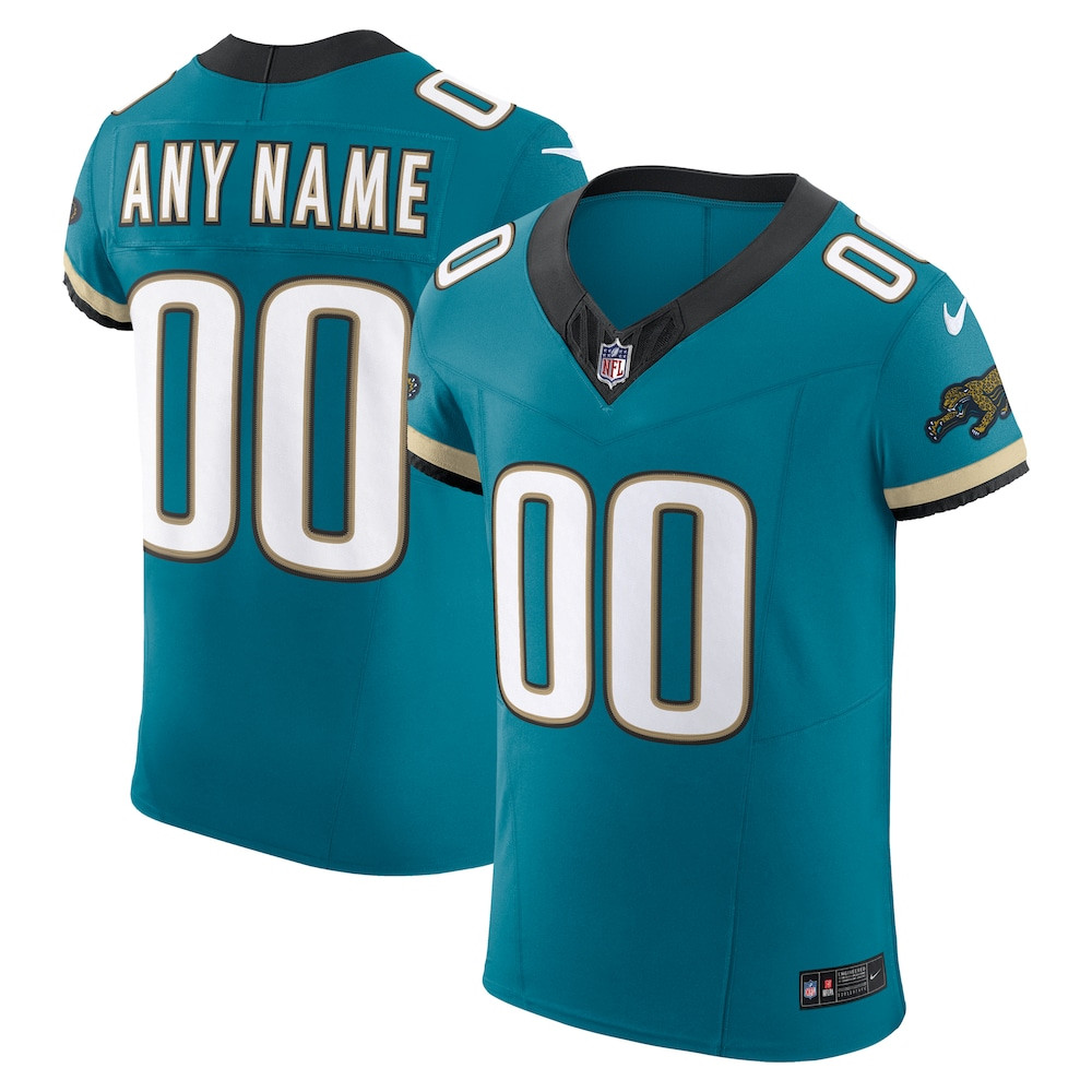 Jacksonville Jaguars Merch - Men's Teal Alternate Vapor F.U.S.E. Elite Custom Jersey - Best Football Gift Ideas 1 - Unicasport Jacksonville Jaguars Merch - Men's Teal Alternate Vapor F.U.S.E. Elite Custom Jersey - Best Football Gift Ideas