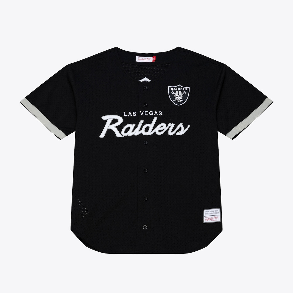 Las Vegas Raiders Merch - Men's Head Coach Mesh Full-Button Fashion Jersey, Black - Football Christmas Gifts 1 - Unicasport Las Vegas Raiders Merch - Men's Head Coach Mesh Full-Button Fashion Jersey, Black - Football Christmas Gifts