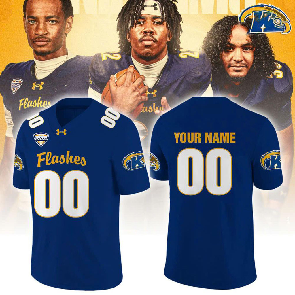 Custom Kent State Golden Flashes 2026 Football Jersey KS Golden Flashes Merch Gift For Fan 1 - Unicasport Custom Kent State Golden Flashes 2026 Football Jersey KS Golden Flashes Merch Gift For Fan