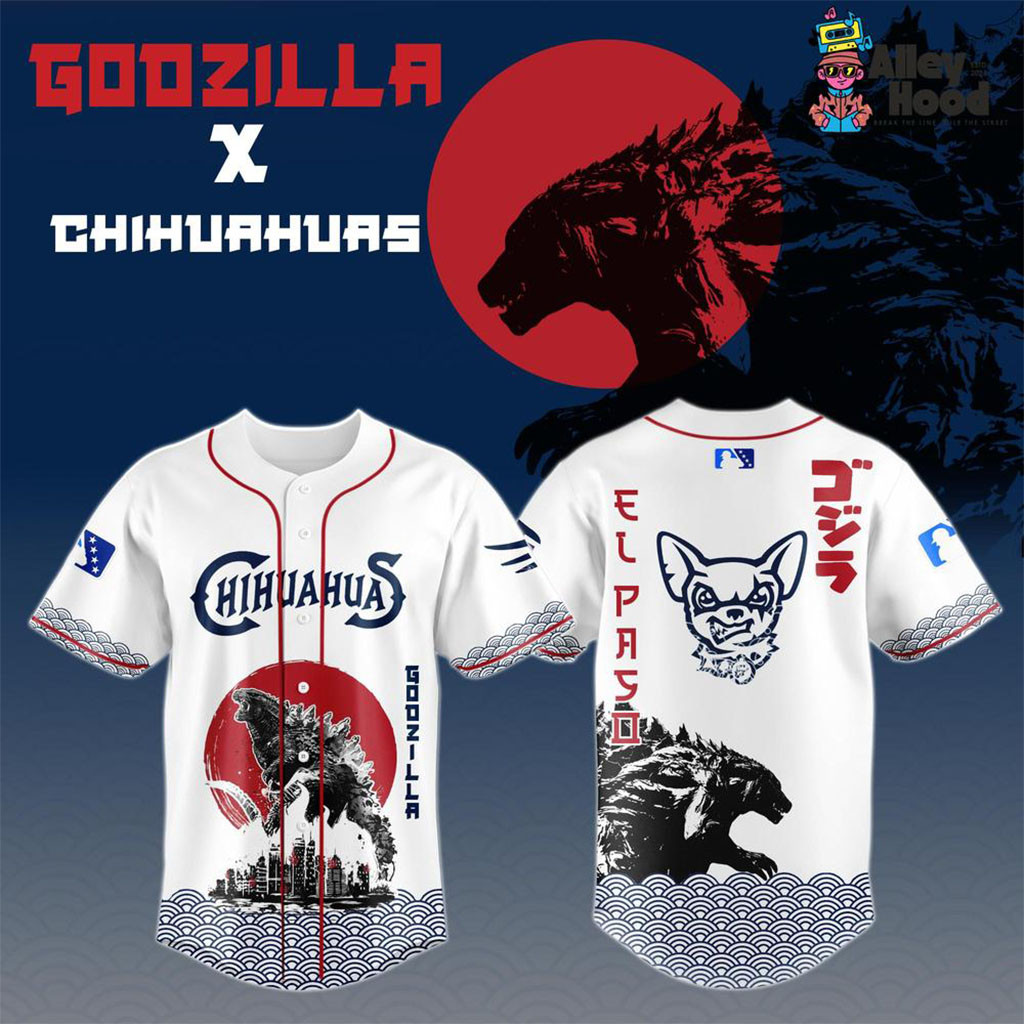 El Paso Chihuahuas x Godzilla King of the Monsters Baseball Jersey Chihuahuas Merch Fan Gifts 1 - Unicasport El Paso Chihuahuas x Godzilla King of the Monsters Baseball Jersey Chihuahuas Merch Fan Gifts