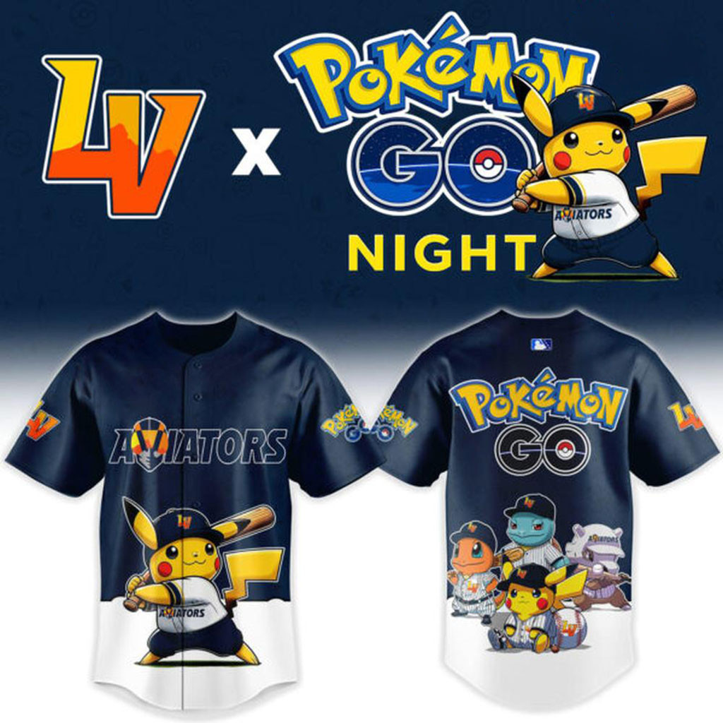 Las Vegas Aviators x Pokemon GO Night Baseball Jersey Aviators Merch Presents For Baseball Lovers 1 - Unicasport Las Vegas Aviators x Pokemon GO Night Baseball Jersey Aviators Merch Presents For Baseball Lovers