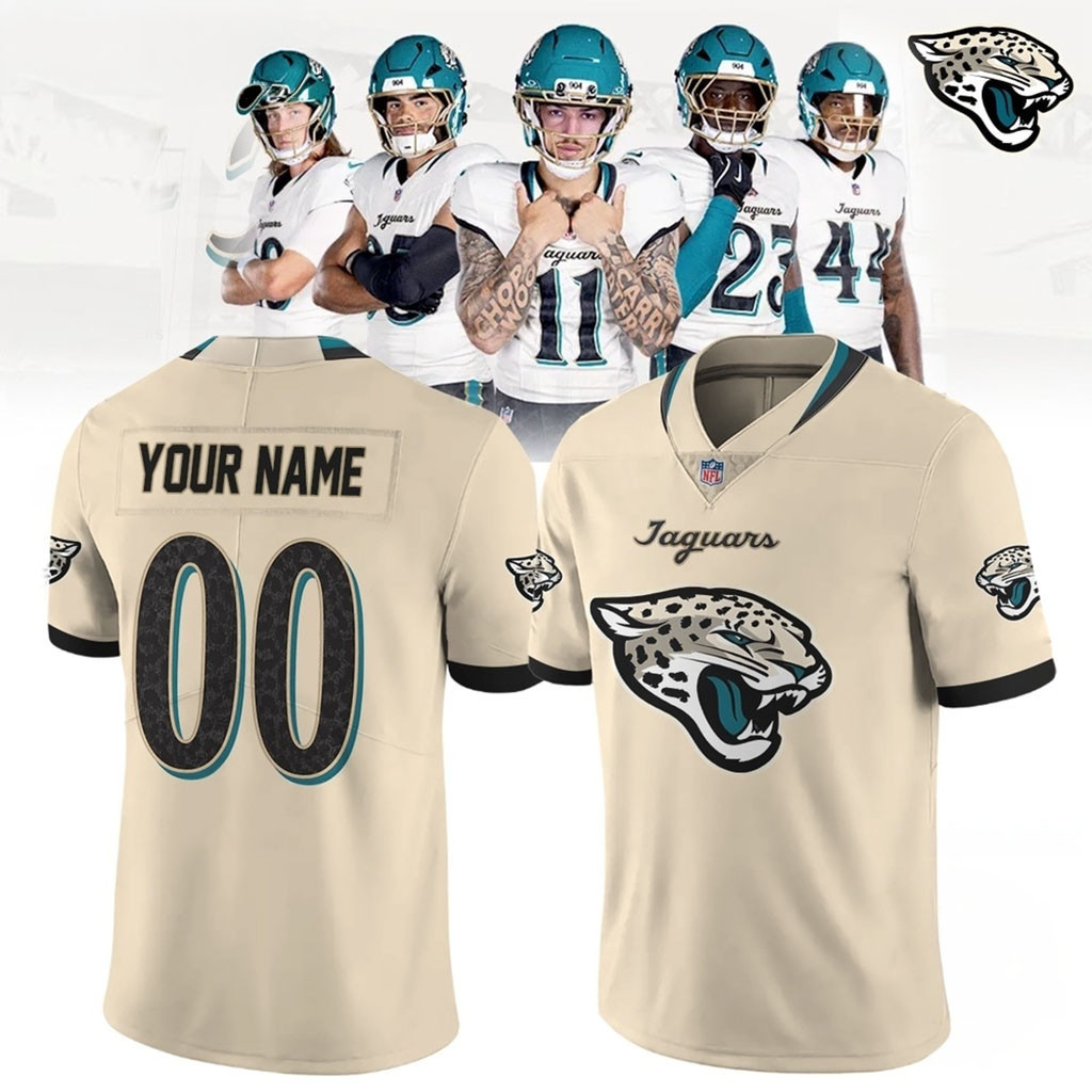 Custom Jacksonville Jaguars 2026 27 Season New Uniform Football Jersey Jaguars Merch Gifts For Him 1 - Unicasport Custom Jacksonville Jaguars 2026 27 Season New Uniform Football Jersey Jaguars Merch Gifts For Him