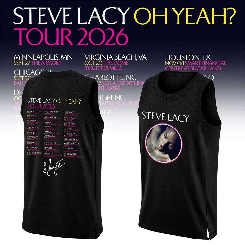 Steve Lacy Merch Oh Yeah Tour 2026 Signature Basketball Jersey Gift For Him Music Lovers 1 - Unicasport Steve Lacy Merch Oh Yeah Tour 2026 Signature Basketball Jersey Gift For Him Music Lovers