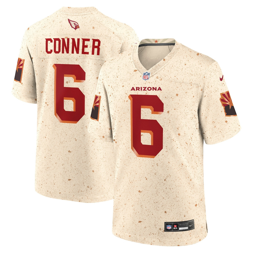 Arizona Cardinals Merch - Men's James Conner Natural 2025 Rivalries Collection Game Jersey - American Football Fan Gifts