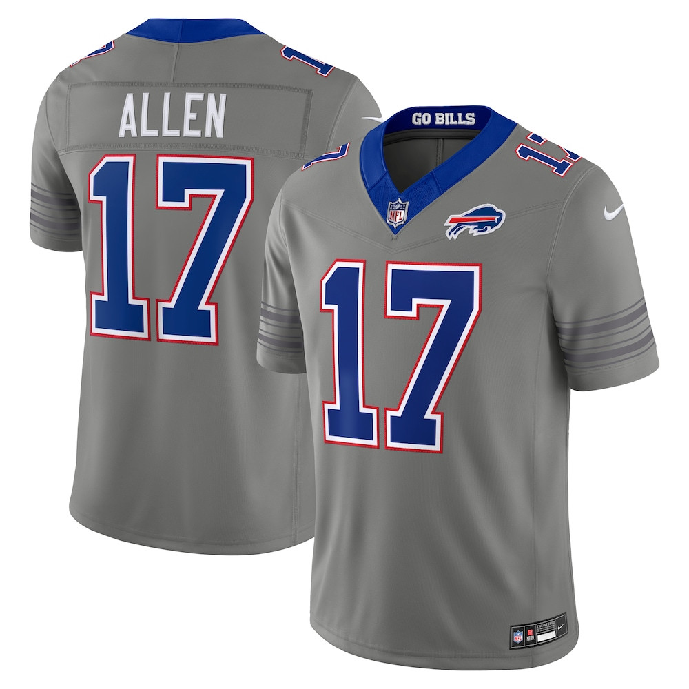 Buffalo Bills Merch - Men's Josh Allen Gray Nickel City Vapor F.U.S.E. Stitched Limited Jersey - Best Gift For A Football Lover 1 - Unicasport Buffalo Bills Merch - Men's Josh Allen Gray Nickel City Vapor F.U.S.E. Stitched Limited Jersey - Best Gift For A Football Lover