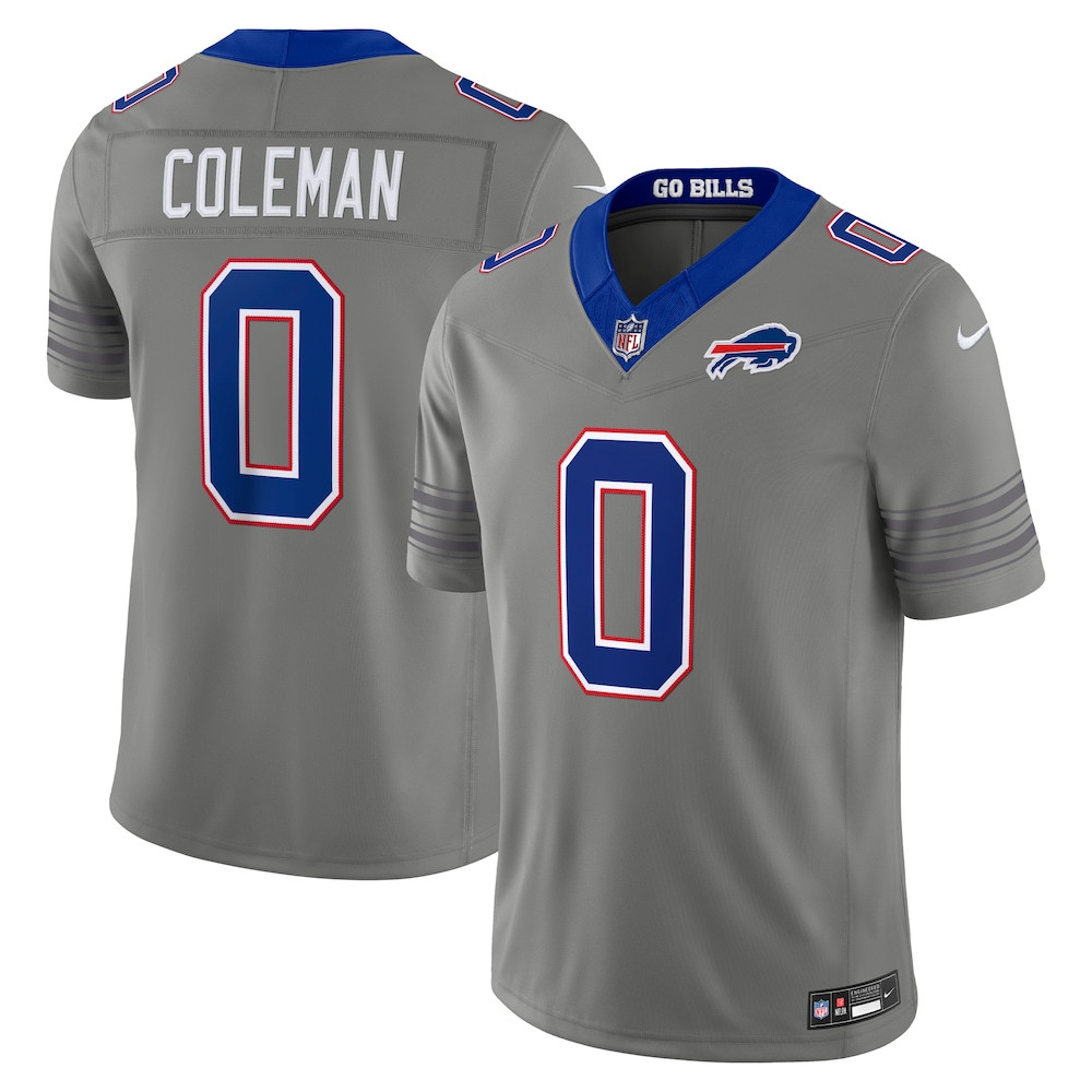 Buffalo Bills Merch - Men's Keon Coleman Gray Nickel City Vapor F.U.S.E. Stitched Limited Jersey - Football Gift Ideas For Men 1 - Unicasport Buffalo Bills Merch - Men's Keon Coleman Gray Nickel City Vapor F.U.S.E. Stitched Limited Jersey - Football Gift Ideas For Men