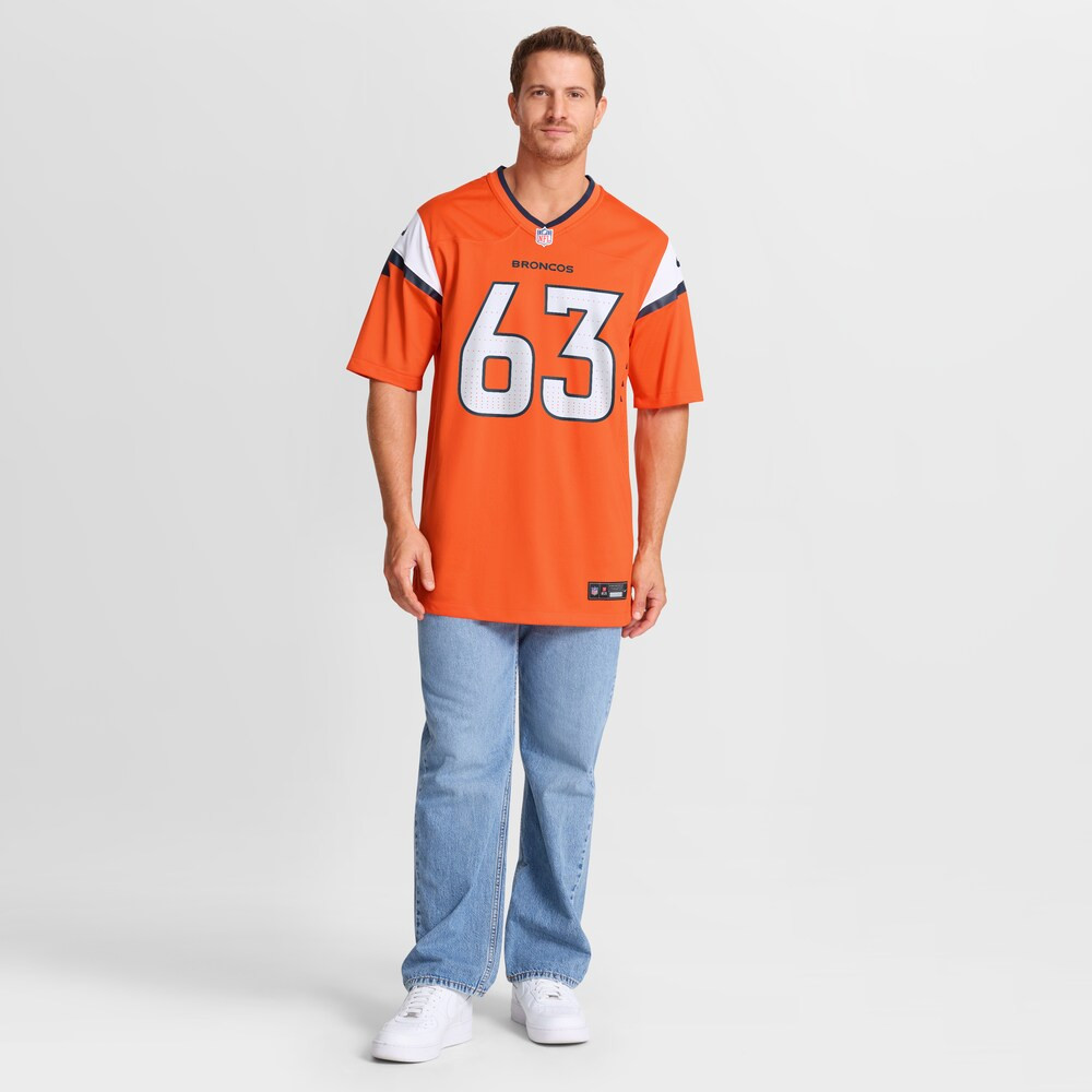 Denver Broncos Merch - Men's Alex Palczewski Team Game Jersey, Orange - Best Football Gifts For Christmas 1 - Unicasport Denver Broncos Merch - Men's Alex Palczewski Team Game Jersey, Orange - Best Football Gifts For Christmas
