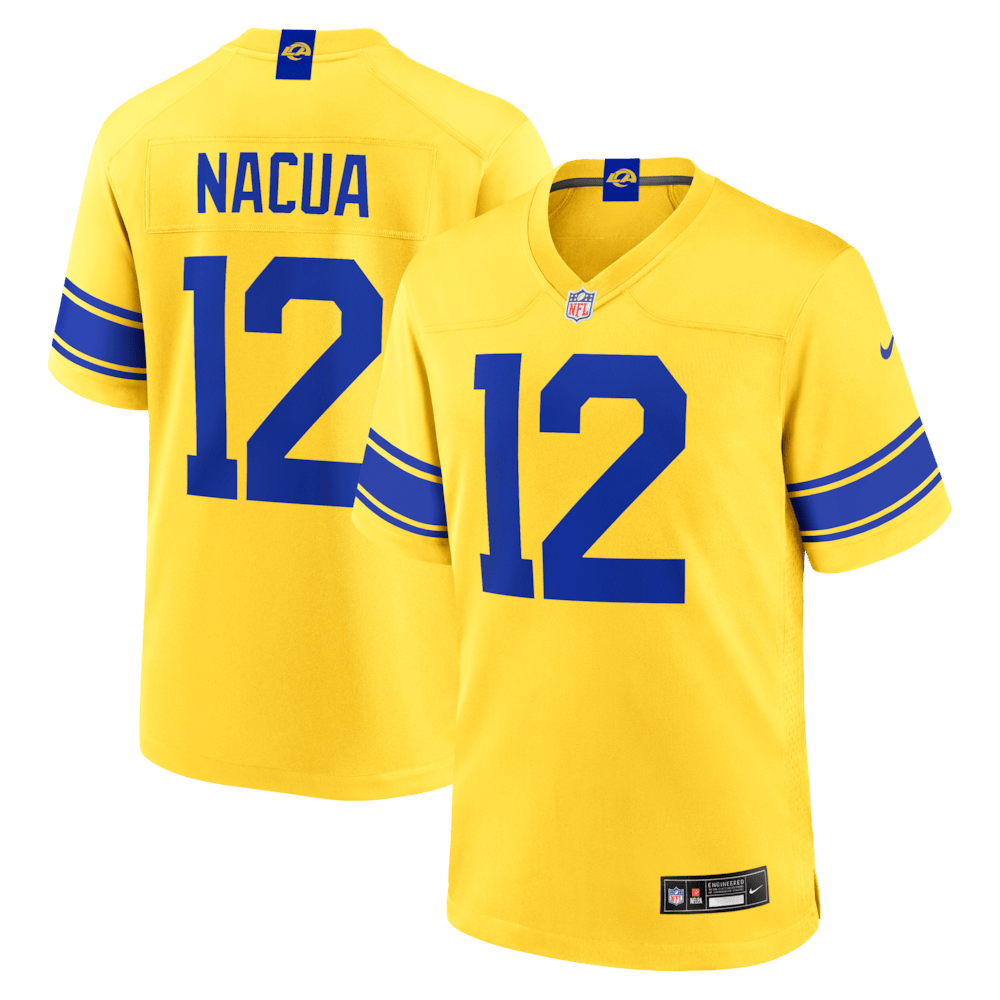 Los Angeles Rams Merch - Men's Puka Nacua Classic Sol Game Jersey - Best Football Gifts