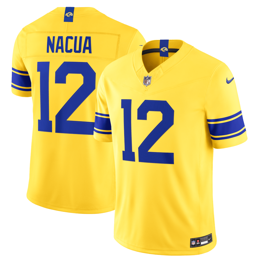 Los Angeles Rams Merch - Men's Puka Nacua Classic Sol Vapor F.U.S.E. Stitched Limited Jersey - Best Presents For Football Fans 1 - Unicasport Los Angeles Rams Merch - Men's Puka Nacua Classic Sol Vapor F.U.S.E. Stitched Limited Jersey - Best Presents For Football Fans