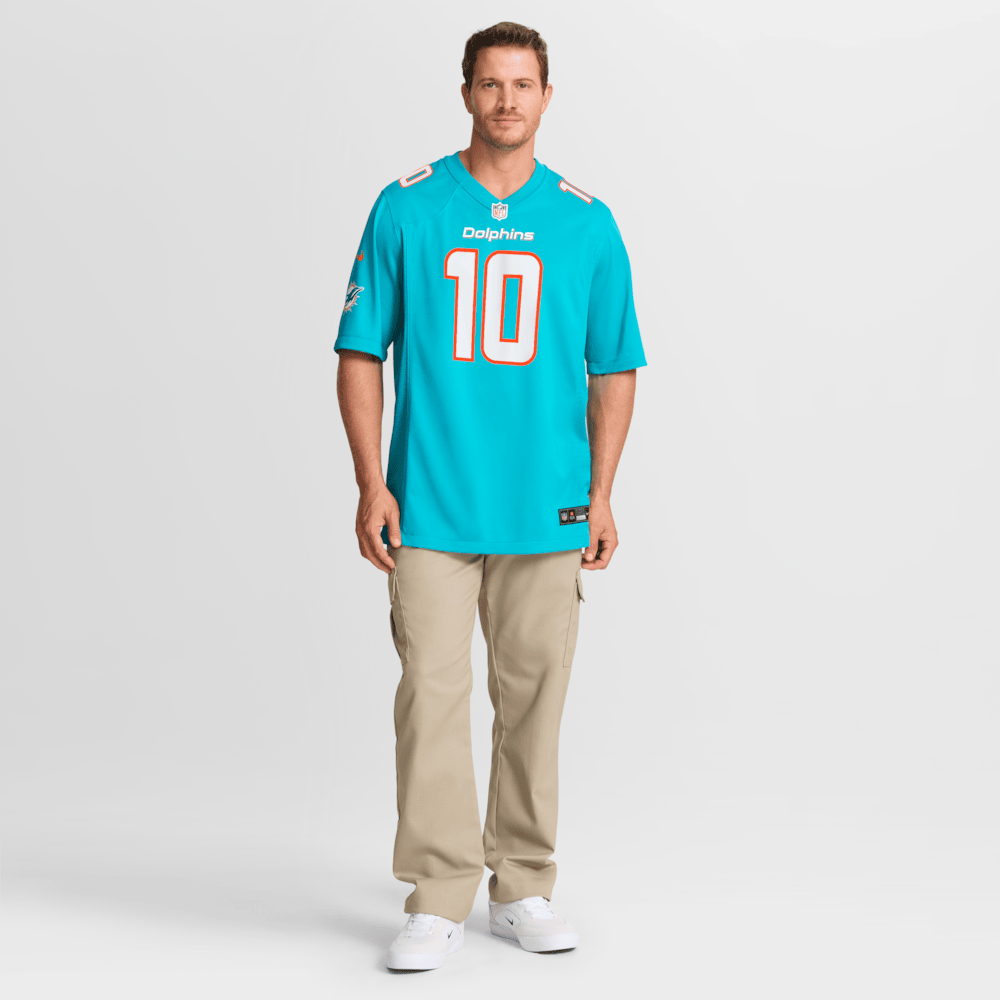 Miami Dolphins Merch - Men's Jacob Rodriguez Aqua Game Jersey - Gift Ideas For Football Lovers 1 - Unicasport Miami Dolphins Merch - Men's Jacob Rodriguez Aqua Game Jersey - Gift Ideas For Football Lovers