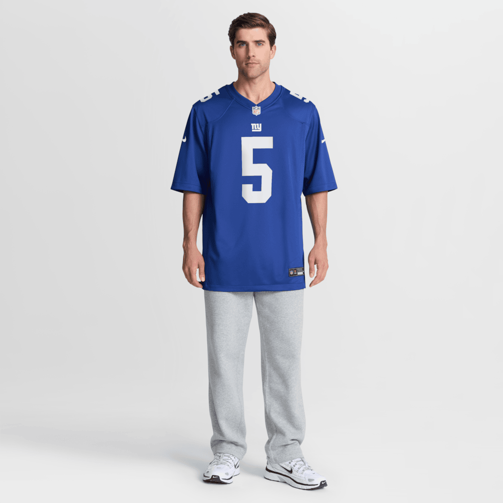 New York Giants Merch - Men's Kayvon Thibodeaux Royal Player Game Jersey 1 - Unicasport New York Giants Merch - Men's Kayvon Thibodeaux Royal Player Game Jersey