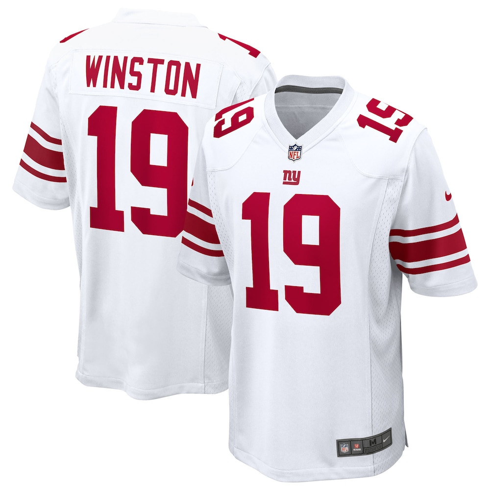 New York Giants Merch - Men's Jameis Winston Game Jersey, White - Football Gifts For Men 1 - Unicasport New York Giants Merch - Men's Jameis Winston Game Jersey, White - Football Gifts For Men