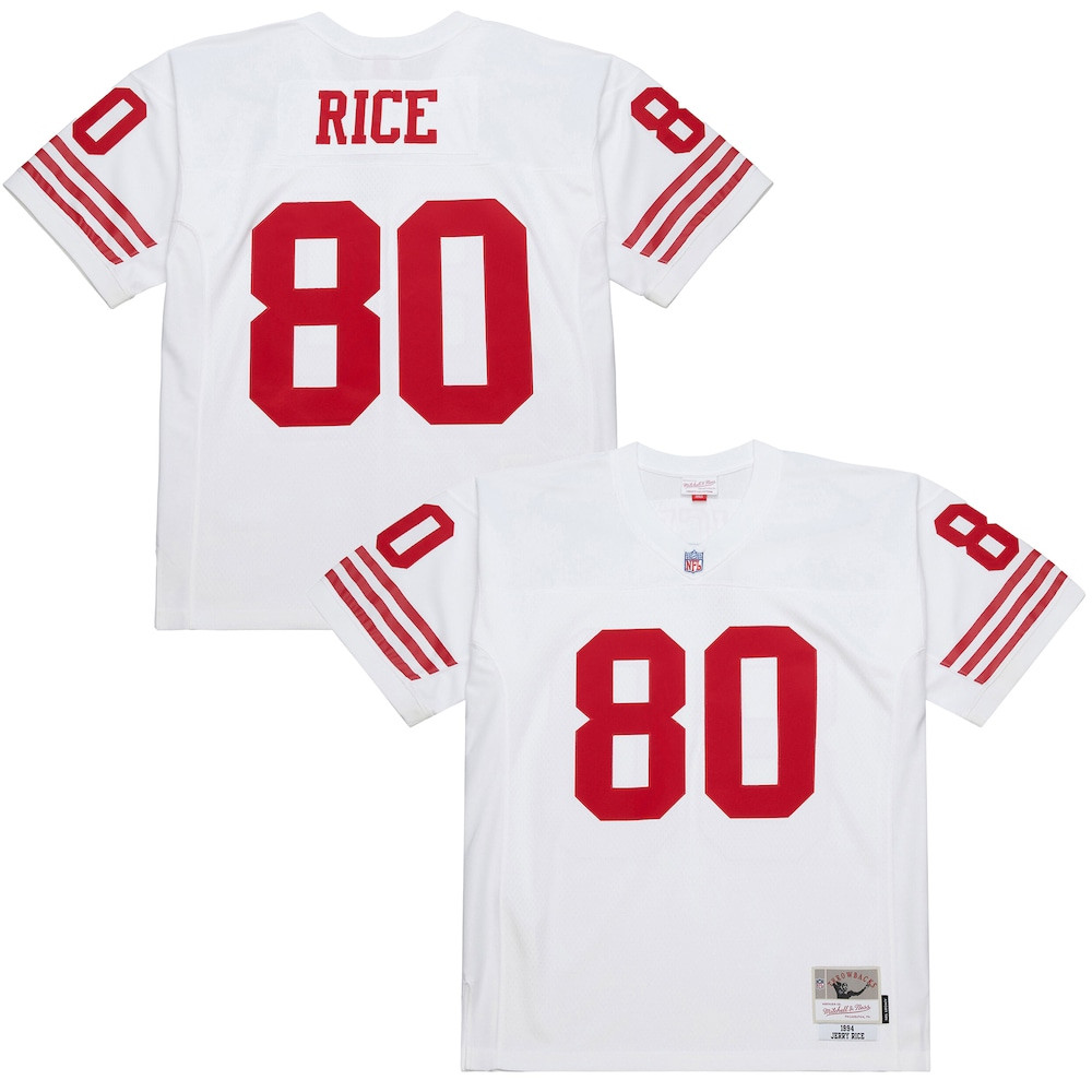 San Francisco 49ers Merch - Men's Jerry Rice 1994 Legacy Replica Jersey, White - Best Football Gifts 1 - Unicasport San Francisco 49ers Merch - Men's Jerry Rice 1994 Legacy Replica Jersey, White - Best Football Gifts