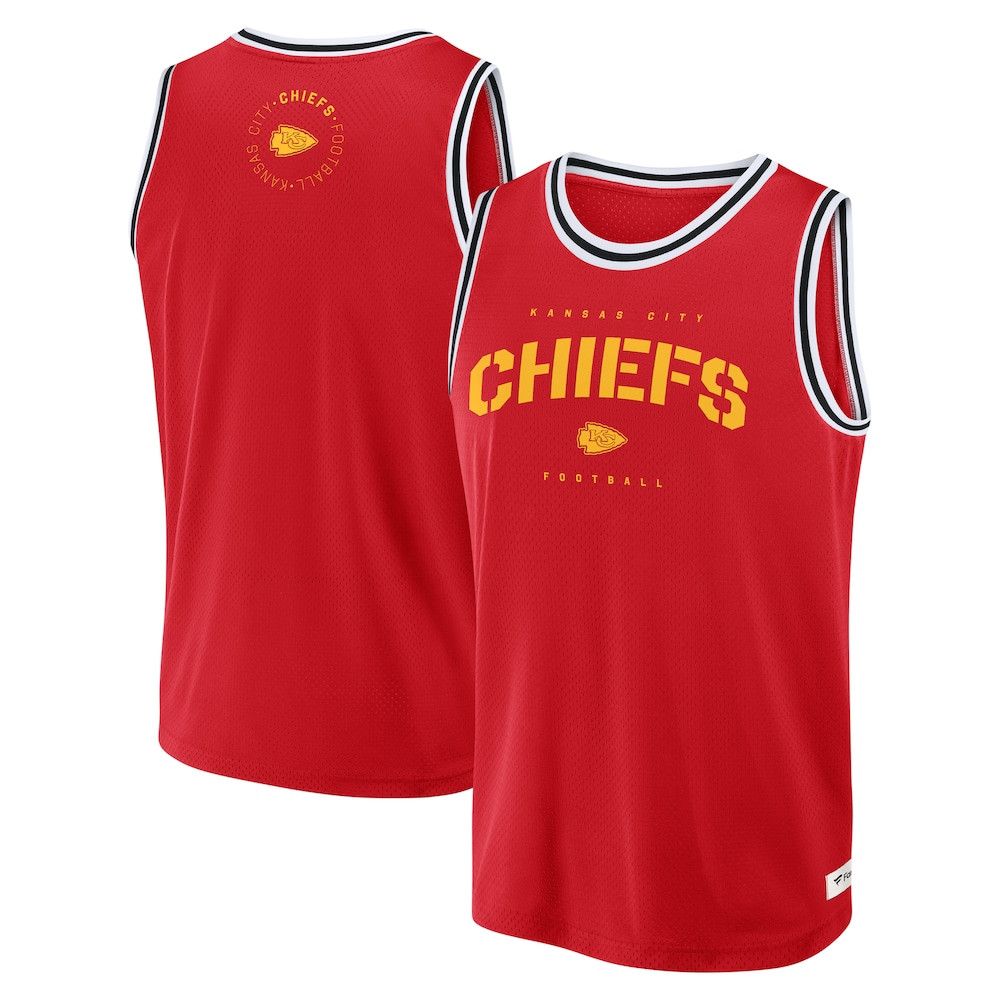 Kansas City Chiefs Merch - Men's Fanatics Elements Future Ground Jersey Tank Top, Red - Football Fan Gear 1 - Unicasport Kansas City Chiefs Merch - Men's Fanatics Elements Future Ground Jersey Tank Top, Red - Football Fan Gear