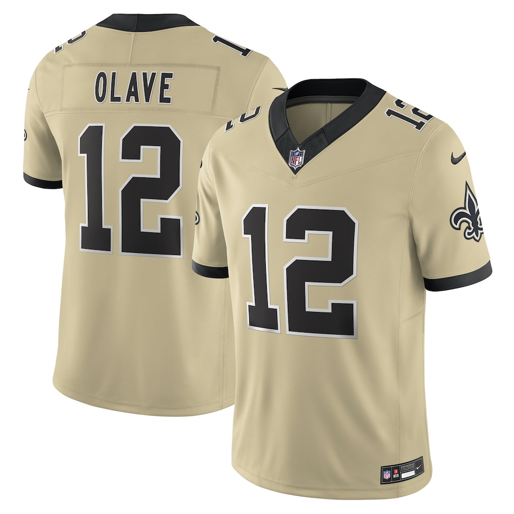 New Orleans Saints Merch - Men's Chris Olave Alternate Gameday Golds Alternate Vapor F.U.S.E. Limited Jersey, Gold 1 - Unicasport New Orleans Saints Merch - Men's Chris Olave Alternate Gameday Golds Alternate Vapor F.U.S.E. Limited Jersey, Gold