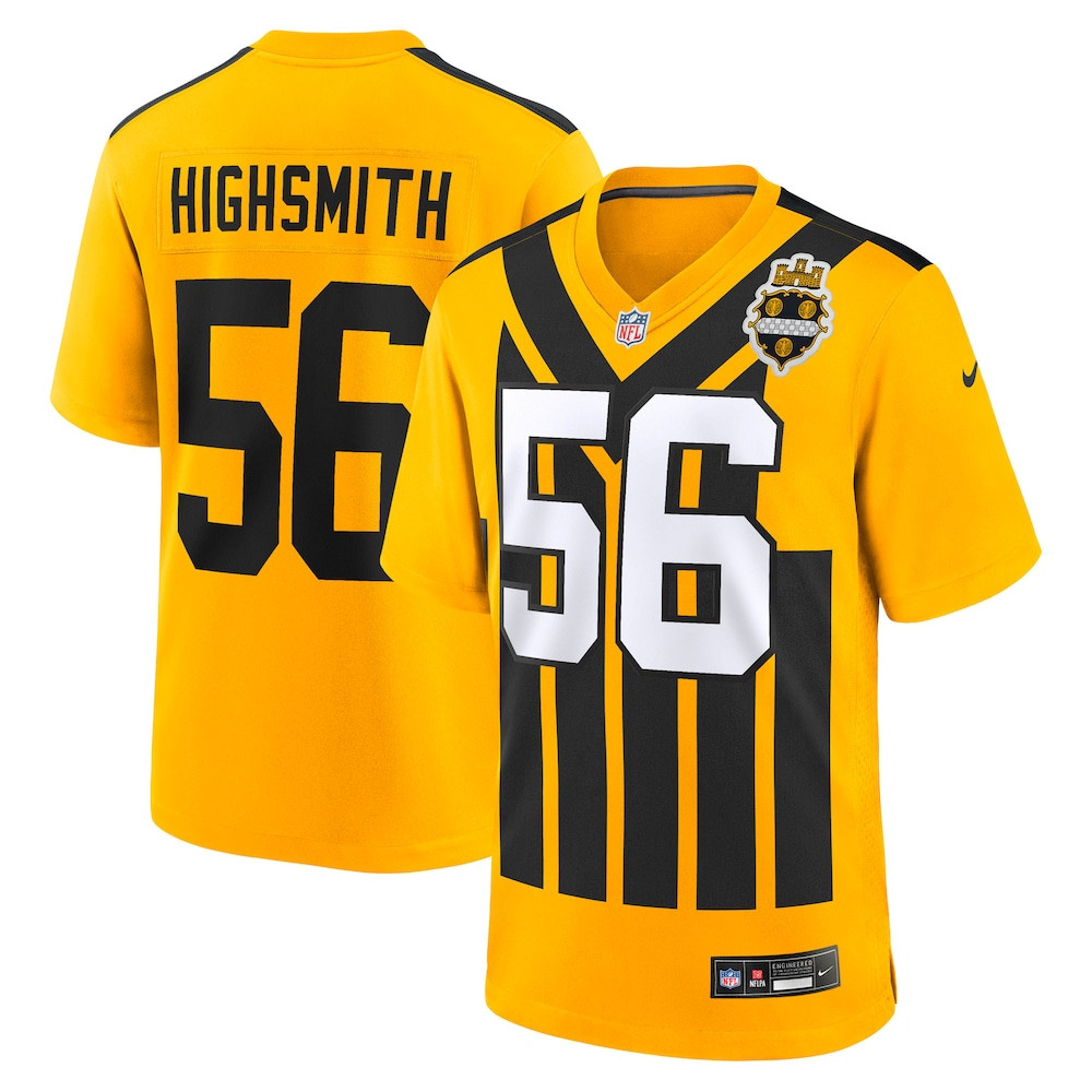 Pittsburgh Steelers Merch - Men's Alex Highsmith Alternate Game Jersey, Gold - Cool Gifts For Football Fans 1 - Unicasport Pittsburgh Steelers Merch - Men's Alex Highsmith Alternate Game Jersey, Gold - Cool Gifts For Football Fans