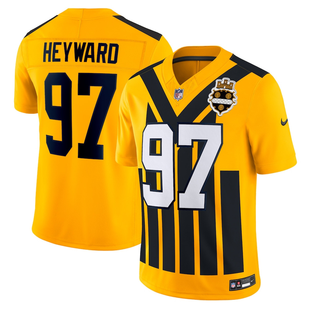 Pittsburgh Steelers Merch - Men's Cameron Heyward Alternate Vapor F.U.S.E. Limited Jersey, Gold - Best Presents For Football Fans