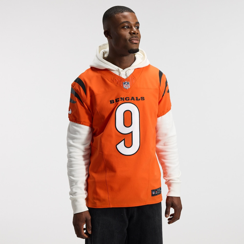 Cincinnati Bengals Merch - Men's Joe Burrow Team Vapor F.U.S.E. Elite Jersey, Orange