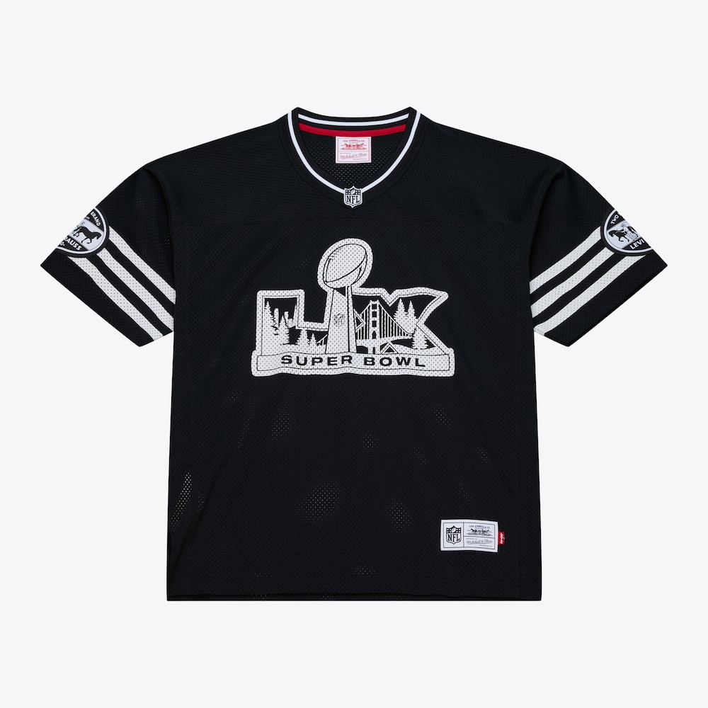 San Francisco 49ers Merch - Unisex Super Bowl LX x Levi's Legacy Jersey, Black - Presents For Football Lovers 1 - Unicasport San Francisco 49ers Merch - Unisex Super Bowl LX x Levi's Legacy Jersey, Black - Presents For Football Lovers