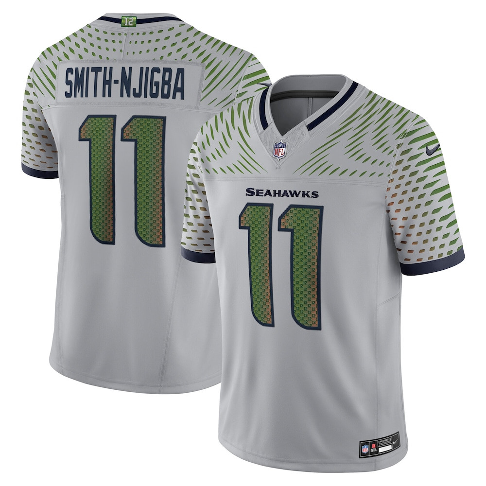 Seattle Seahawks Merch - Men's Jaxon Smith-Njigba Wolf Gray 2025 Rivalries Collection Stitched Limited Jersey - Football Present Ideas 1 - Unicasport Seattle Seahawks Merch - Men's Jaxon Smith-Njigba Wolf Gray 2025 Rivalries Collection Stitched Limited Jersey - Football Present Ideas