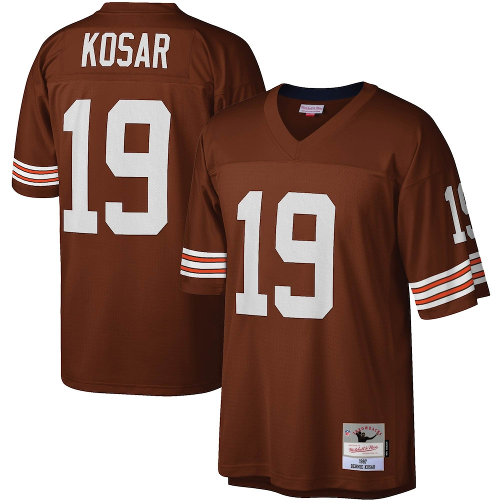 Cleveland Browns Merch - Men's Bernie Kosar Legacy Replica Jersey, Brown - Birthday Gift For Football Lover 1 - Unicasport Cleveland Browns Merch - Men's Bernie Kosar Legacy Replica Jersey, Brown - Birthday Gift For Football Lover