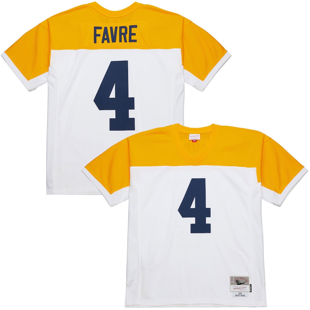 Green Bay Packers Merch - Men's Brett Favre 1994 Legacy Replica Jersey, White - Football Gift Ideas For Men 1 - Unicasport Green Bay Packers Merch - Men's Brett Favre 1994 Legacy Replica Jersey, White - Football Gift Ideas For Men