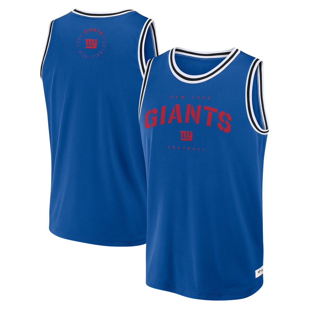 New York Giants Merch - Men's Fanatics Royal Elements Future Ground Jersey Tank Top 1 - Unicasport New York Giants Merch - Men's Fanatics Royal Elements Future Ground Jersey Tank Top