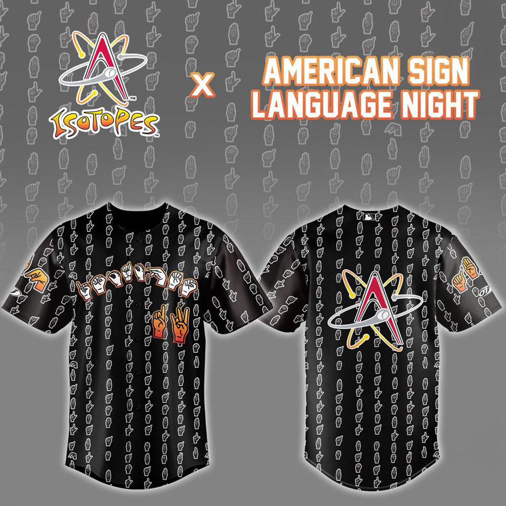 Albuquerque Isotopes American Sign Language Night 2026 Baseball Jersey Isotopes Merch Fan Gifts 1 - Unicasport Albuquerque Isotopes American Sign Language Night 2026 Baseball Jersey Isotopes Merch Fan Gifts
