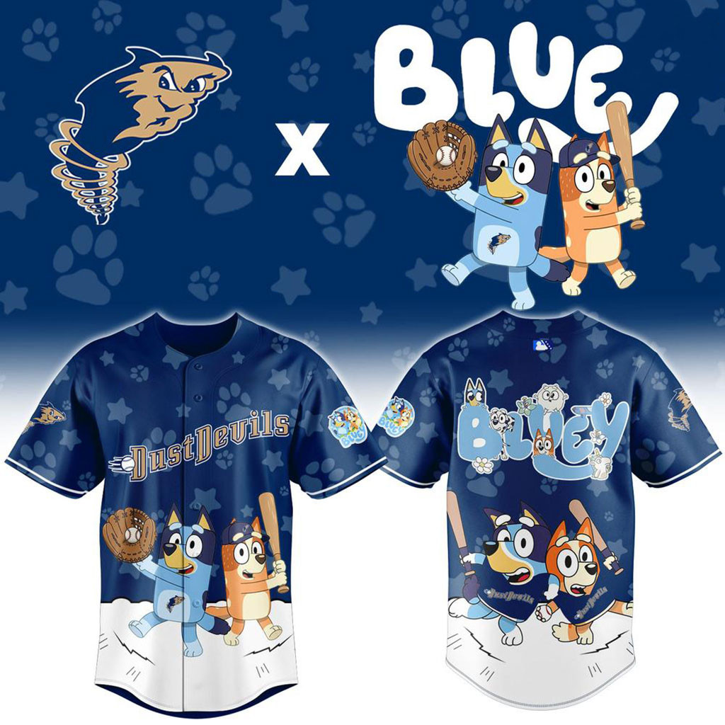 Dust Devils X Bluey Night Baseball Jersey Dust Devils Merch Great Gifts For Baseball Fans 1 - Unicasport Dust Devils X Bluey Night Baseball Jersey Dust Devils Merch Great Gifts For Baseball Fans