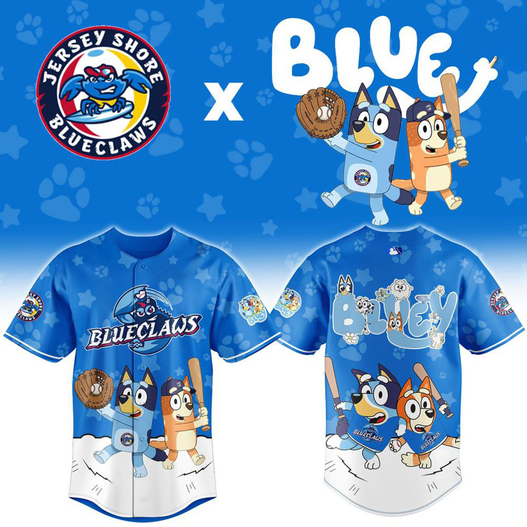 Jersey Shore BlueClaws X Bluey Night Baseball Jersey BlueClaws Merch Cool Baseball Gifts 1 - Unicasport Jersey Shore BlueClaws X Bluey Night Baseball Jersey BlueClaws Merch Cool Baseball Gifts