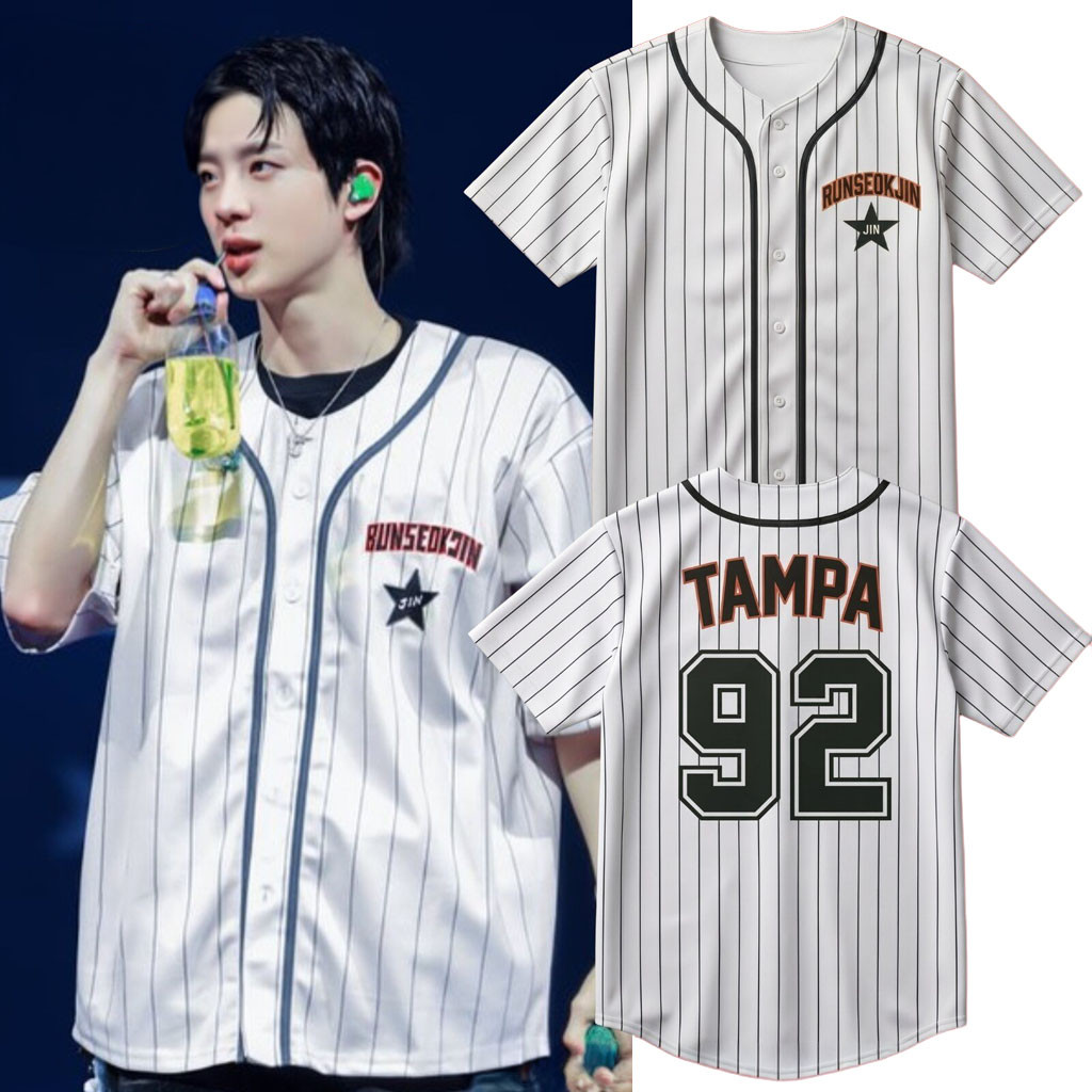 Jin BTS Runseokjin Ep Tour Canada Baseball Jersey Shirt Seok Jin Ep Tour Canada Merch 1 - Unicasport Jin BTS Runseokjin Ep Tour Canada Baseball Jersey Shirt Seok Jin Ep Tour Canada Merch