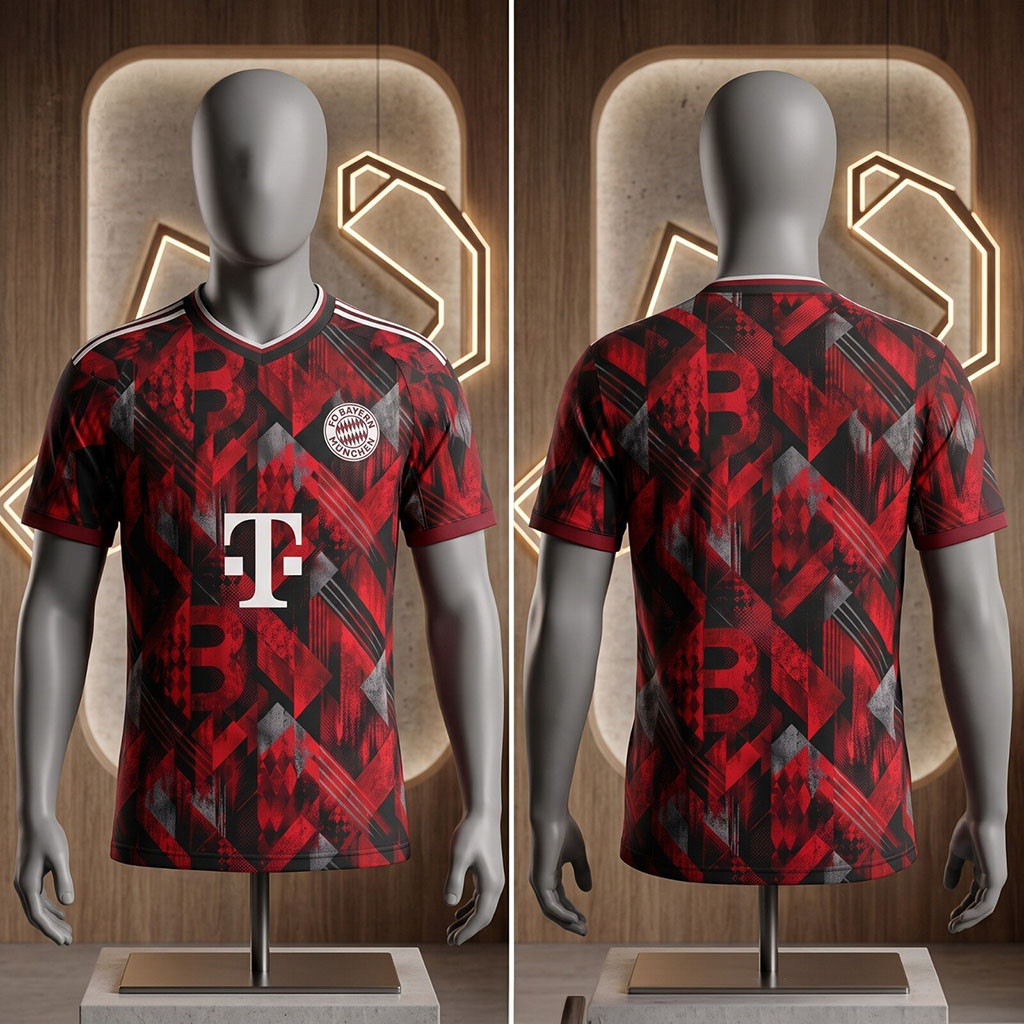Balenciaga X Bayern Munich Football Soccer Jersey Fan Merch Best Gift For My Boyfriend 1 - Unicasport Balenciaga X Bayern Munich Football Soccer Jersey Fan Merch Best Gift For My Boyfriend