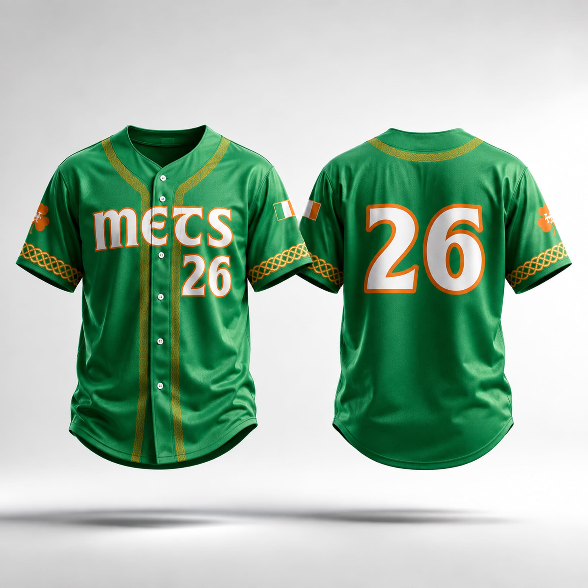 Mets 2026 Irish Heritage Jersey 1 - Unicasport Mets 2026 Irish Heritage Jersey