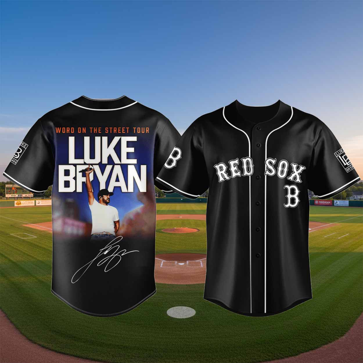 Red Sox Luke Bryan 2026 Word Tour Baseball Jersey 1 - Unicasport Red Sox Luke Bryan 2026 Word Tour Baseball Jersey