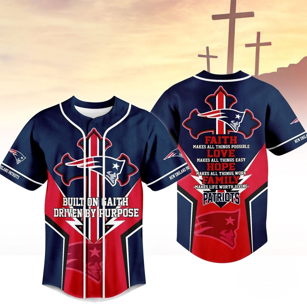 New England Patriots Blessed Beyond The Score Baseball Jersey NE Patriots Merch Gift For Fans 1 - Unicasport New England Patriots Blessed Beyond The Score Baseball Jersey NE Patriots Merch Gift For Fans