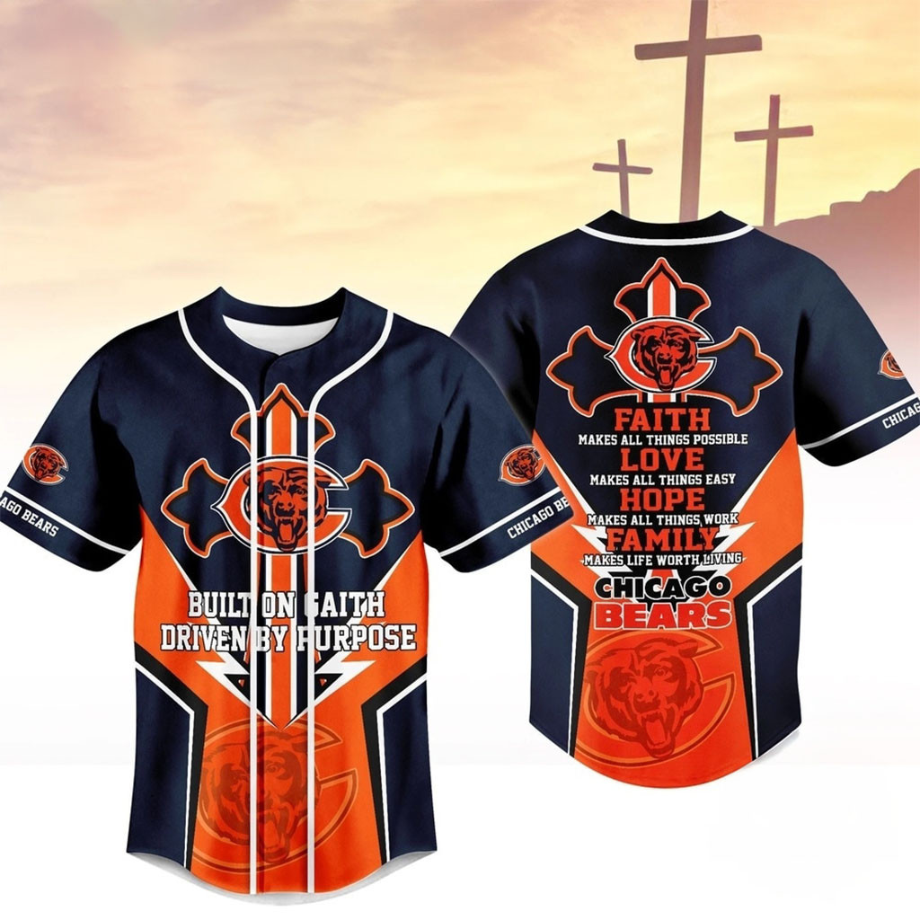 Chicago Bears Blessed Beyond The Score Baseball Jersey Chicago Bears Merch Gift For Fans 1 - Unicasport Chicago Bears Blessed Beyond The Score Baseball Jersey Chicago Bears Merch Gift For Fans