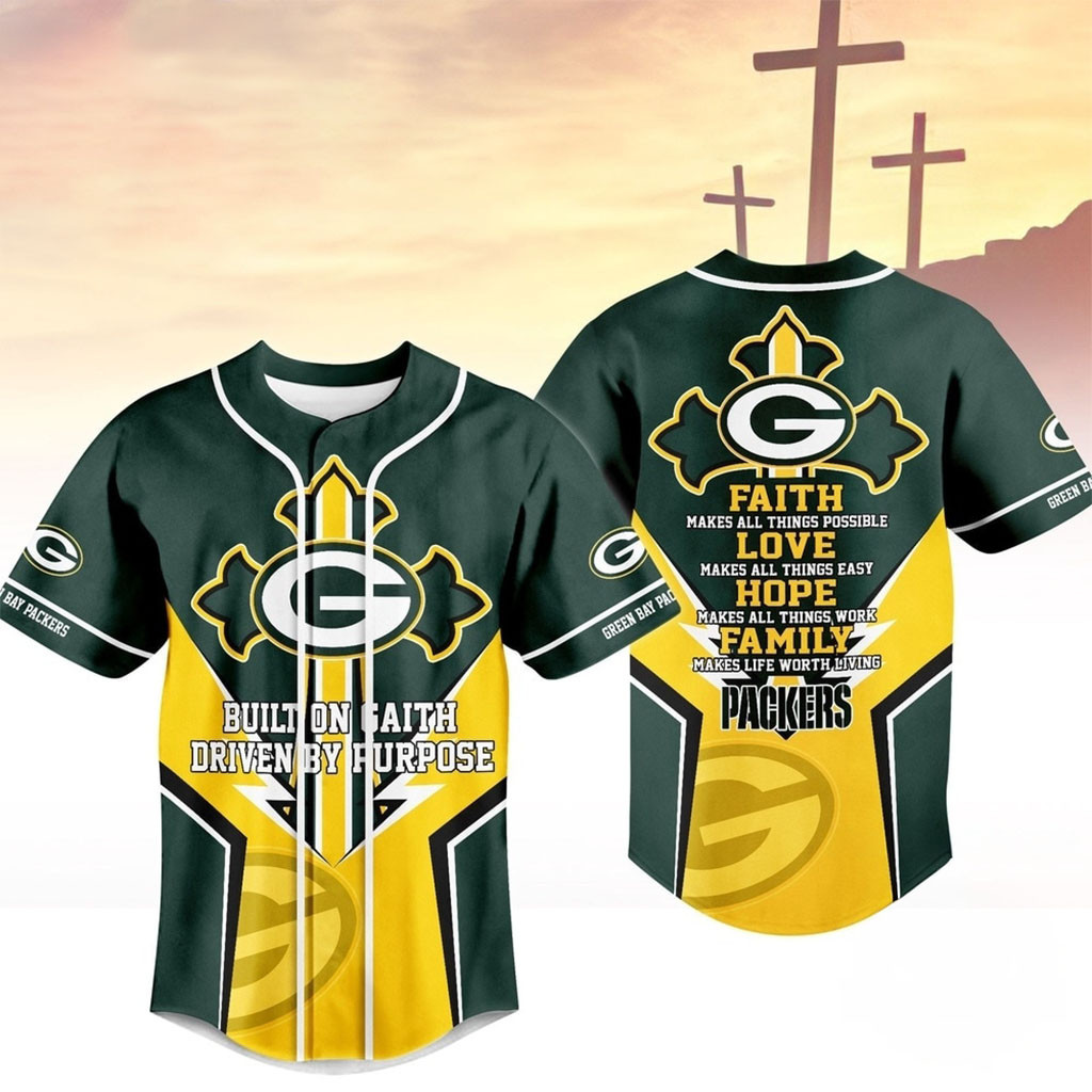 Green Bay Packers Blessed Beyond The Score Baseball Jersey Packers Merch Football Fan Gifts 1 - Unicasport Green Bay Packers Blessed Beyond The Score Baseball Jersey Packers Merch Football Fan Gifts