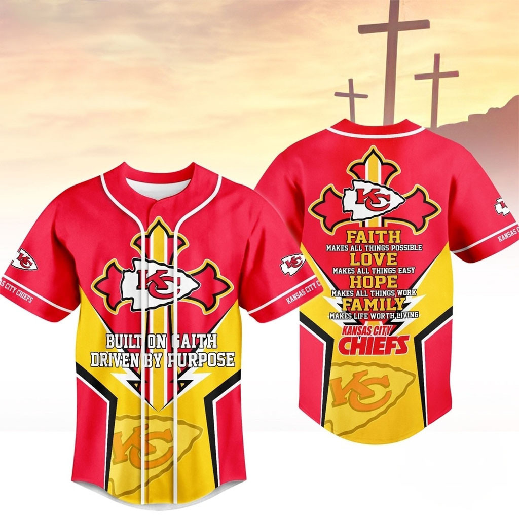 Kansas City Chiefs Blessed Beyond The Score Baseball Jersey KC Chiefs Merch Football Fan Gear 1 - Unicasport Kansas City Chiefs Blessed Beyond The Score Baseball Jersey KC Chiefs Merch Football Fan Gear