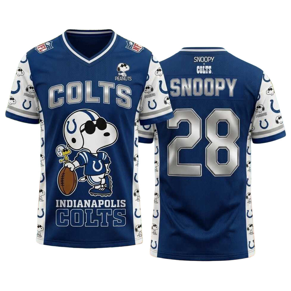 Indianapolis Colts Snoopy Football Outfit Jersey Indianapolis Colts Merch Gift For Football Fan 1 - Unicasport Indianapolis Colts Snoopy Football Outfit Jersey Indianapolis Colts Merch Gift For Football Fan