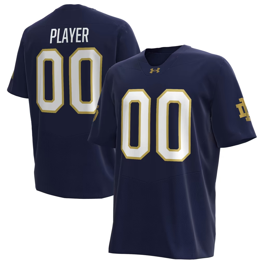 Personalized Notre Dame Fighting Irish Merch 2026 Under Armour Fighting Irish NIL Jersey Navy 1 - Unicasport Personalized Notre Dame Fighting Irish Merch 2026 Under Armour Fighting Irish NIL Jersey Navy