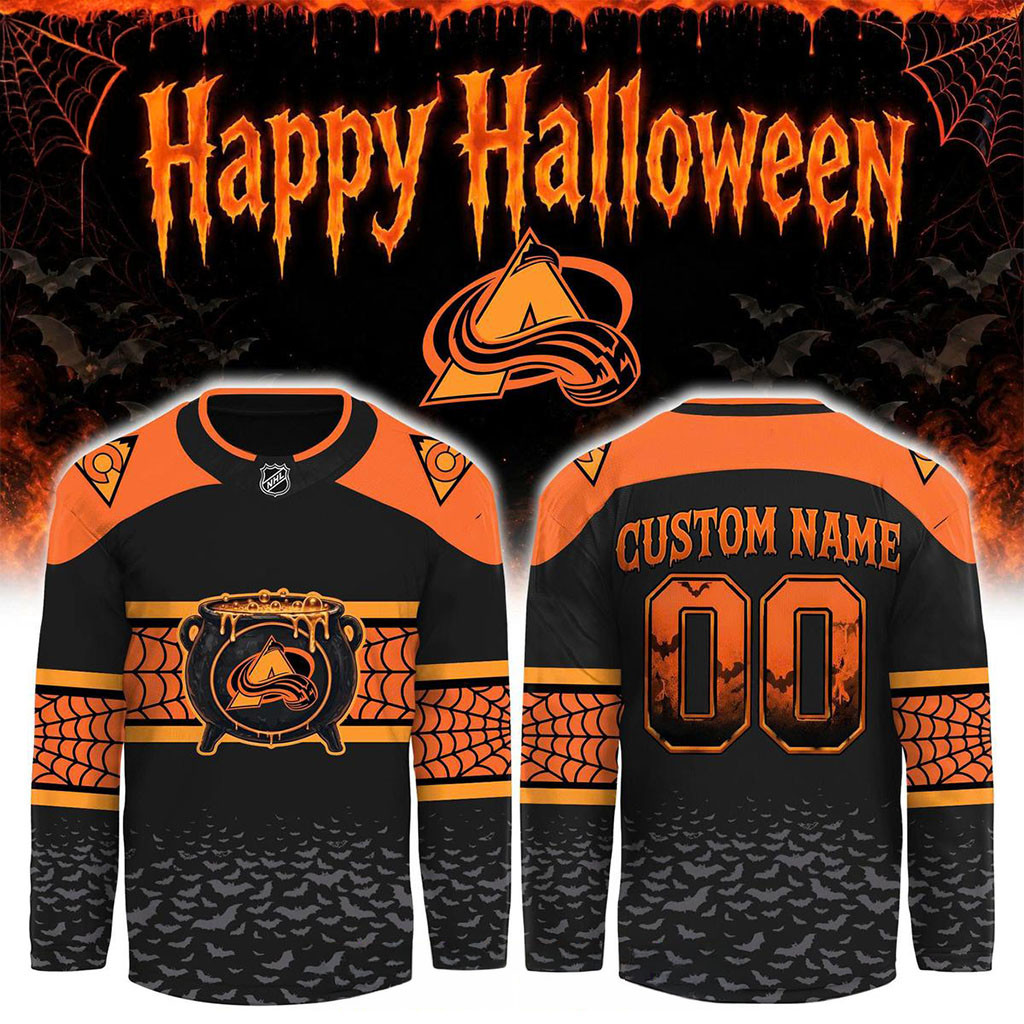 Personalized Colorado Avalanche X Halloween Day 2026 Hockey Jersey Colorado Avalanche Merch 1 - Unicasport Personalized Colorado Avalanche X Halloween Day 2026 Hockey Jersey Colorado Avalanche Merch