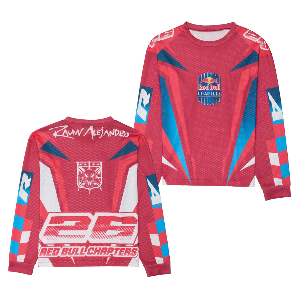 Rauw Alejandro X Red Bull Merch 2026 Red Bull Chapters Long Sleeve Jersey Best Gift For Fans 1 - Unicasport Rauw Alejandro X Red Bull Merch 2026 Red Bull Chapters Long Sleeve Jersey Best Gift For Fans