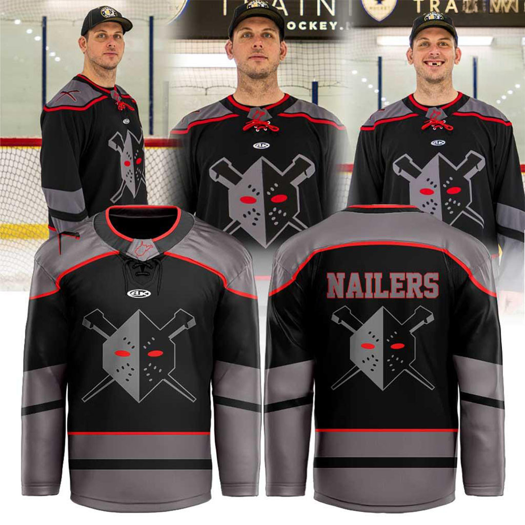 Wheeling Nailers ECHL Ice Hockey Mask Alternate 2026 Hockey Jersey Wheeling Nailers Merch Gifts 1 - Unicasport Wheeling Nailers ECHL Ice Hockey Mask Alternate 2026 Hockey Jersey Wheeling Nailers Merch Gifts