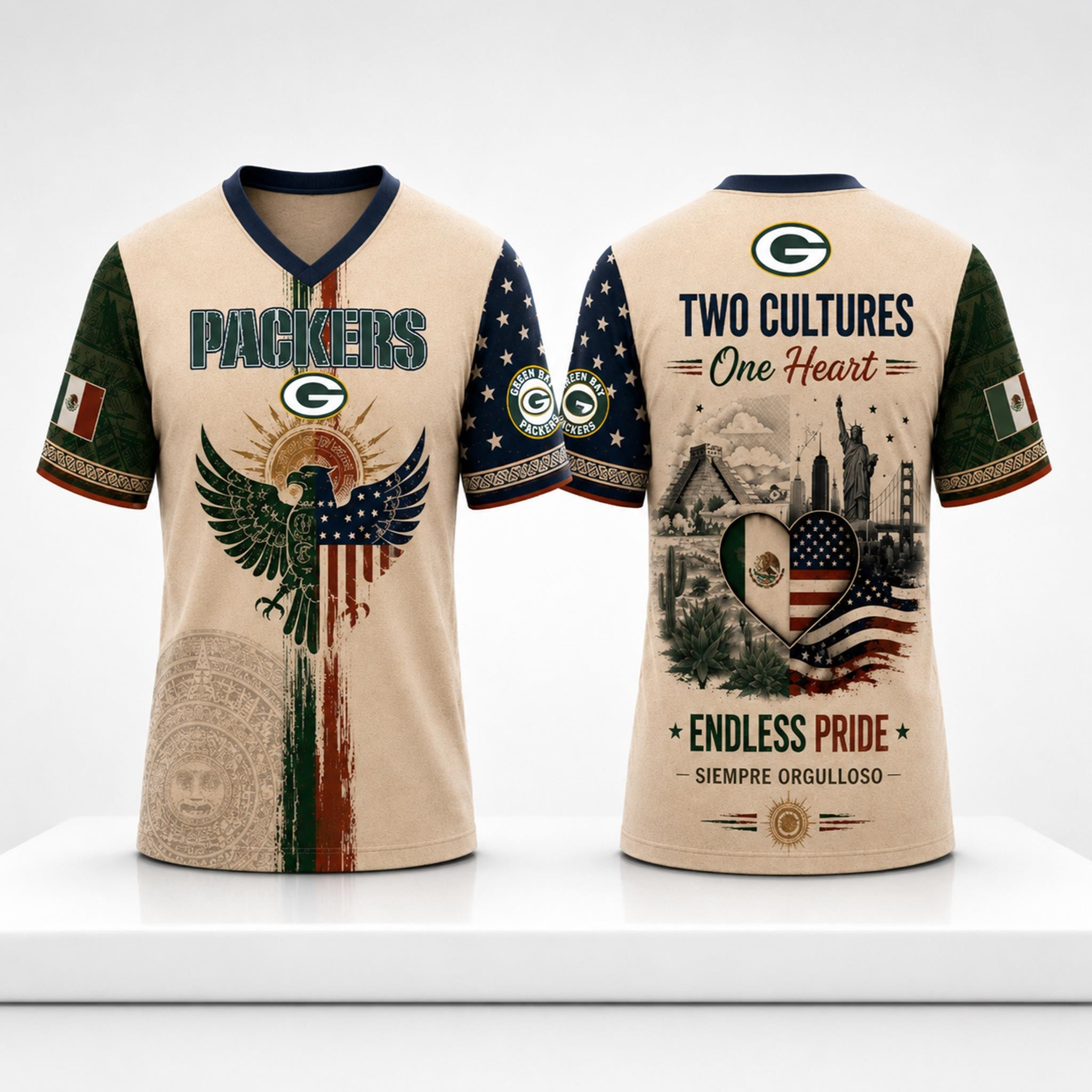 Green Bay Packers Mexican American Heritage 2026 Jersey Packers Merch Football Fan Gear 1 - Unicasport Green Bay Packers Mexican American Heritage 2026 Jersey Packers Merch Football Fan Gear